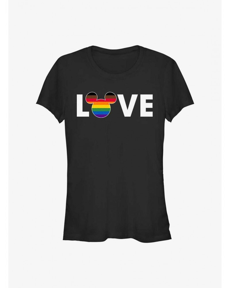 Disney Mickey Mouse Rainbow Love Pride T-Shirt $5.98 T-Shirts