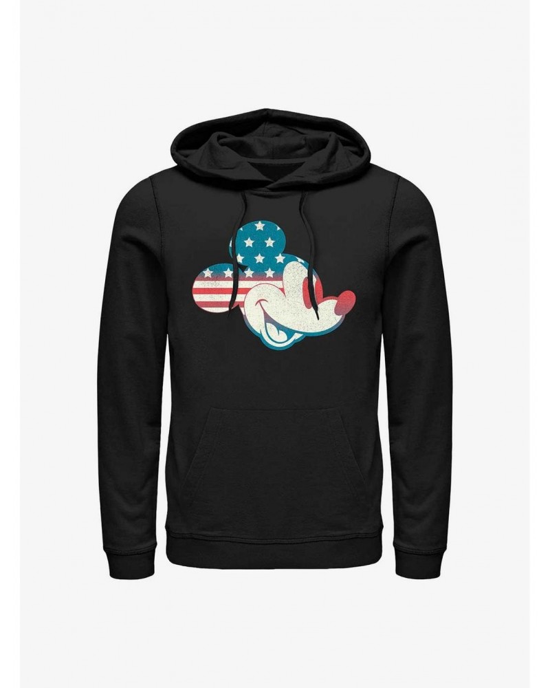 Disney Mickey Mouse Americana Flag Fill Hoodie $13.65 Hoodies