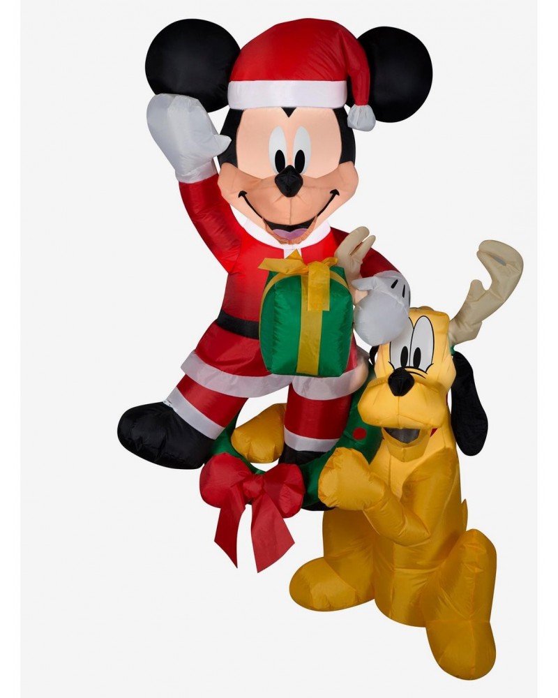 Disney Mickey Mouse And Pluto Inflatable Decor $40.88 Décor