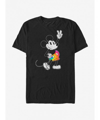 Disney Mickey Mouse Tie Dye Mickey Stroked T-Shirt $8.22 T-Shirts