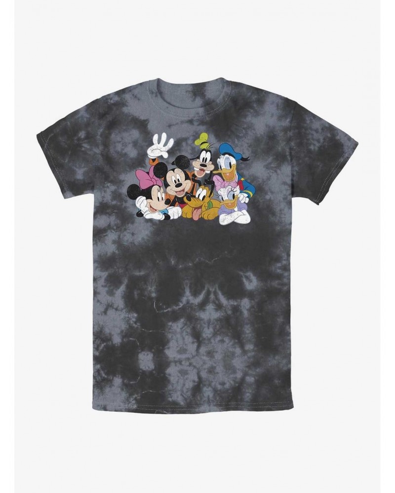 Disney Mickey Mouse All The Friends Tie-Dye T-Shirt $7.04 T-Shirts