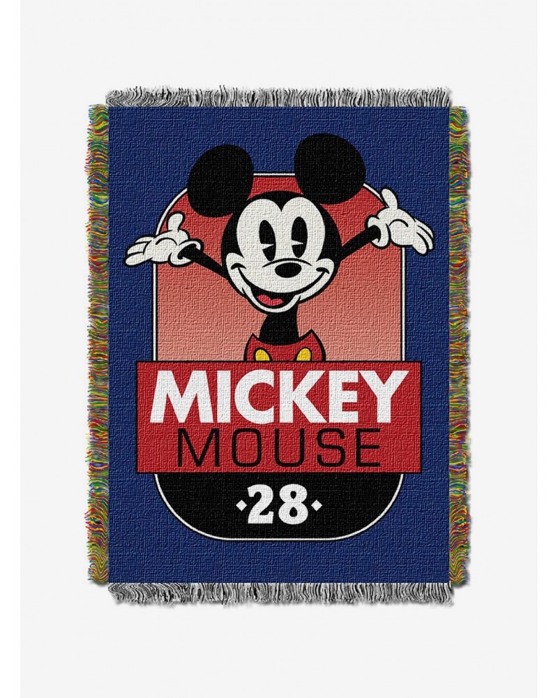 Disney Mickey Mouse Hi Mickey Tapestry Throw $12.68 Throws