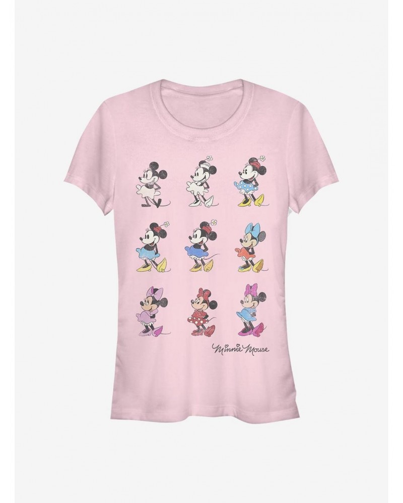 Disney Minnie Mouse Minnie Evolution Girls T-Shirt $7.17 T-Shirts