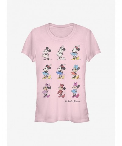 Disney Minnie Mouse Minnie Evolution Girls T-Shirt $7.17 T-Shirts