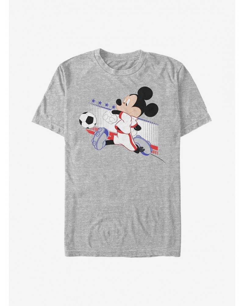 Disney Mickey Mouse France Kick T-Shirt $8.22 T-Shirts