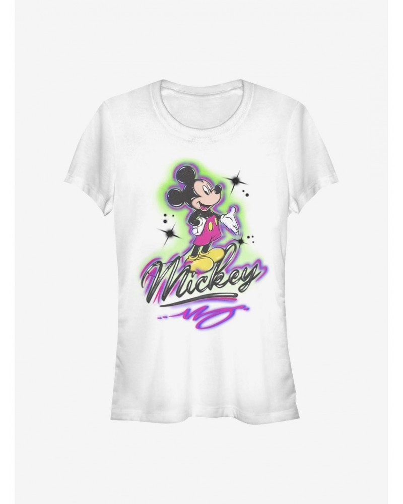 Disney Mickey Mouse Airbrush Mickey Girls T-Shirt $8.17 T-Shirts