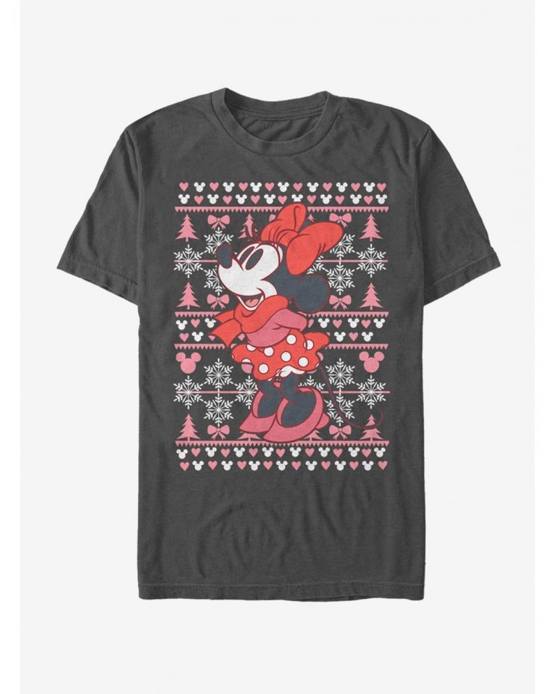 Disney Minnie Mouse Holiday Winter Sweater T-Shirt $7.27 T-Shirts