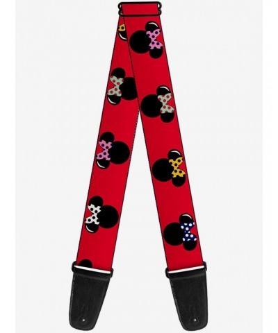 Disney Minnie Mouse Silhouette Polka Dot Guitar Strap $11.70 Guitar Straps