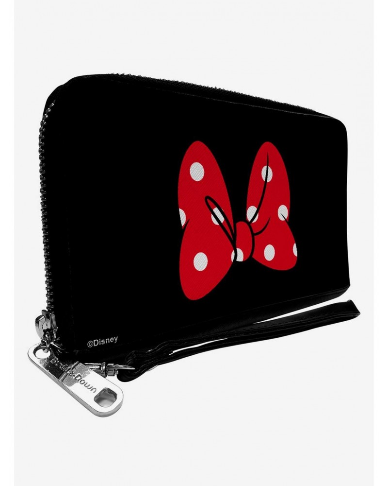 Disney Minnie Mouse Bow Polka Dot Zip Around Wallet $10.47 Wallets