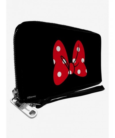 Disney Minnie Mouse Bow Polka Dot Zip Around Wallet $10.47 Wallets