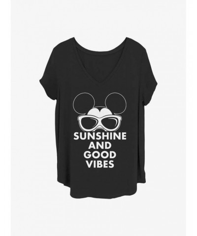 Disney Mickey Mouse Mickey Sunshine Girls T-Shirt Plus Size $10.64 T-Shirts