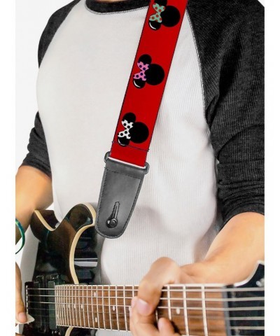 Disney Minnie Mouse Silhouette Polka Dot Guitar Strap $11.70 Guitar Straps