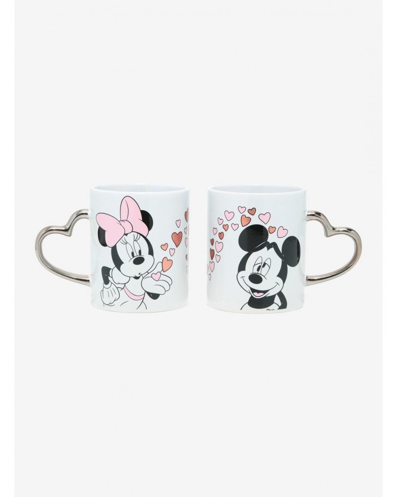 Disney Mickey Mouse & Minnie Mouse Heart Mug Set $7.37 Mug Set