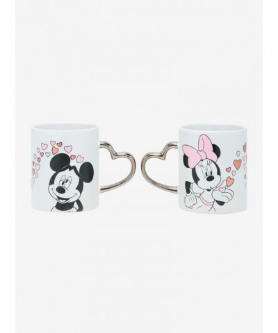 Disney Mickey Mouse & Minnie Mouse Heart Mug Set $7.37 Mug Set