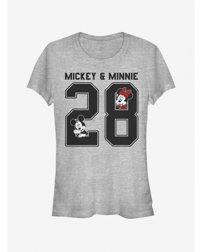 Disney Mickey Mouse Mickey Minnie Collegiate Girls T-Shirt $7.57 T-Shirts