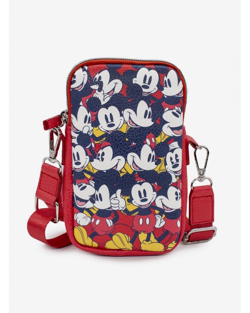 Disney Mickey Mouse Poses Stacked Phone Bag Holder Wallet $12.37 Wallets