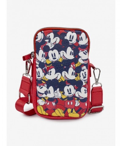 Disney Mickey Mouse Poses Stacked Phone Bag Holder Wallet $12.37 Wallets