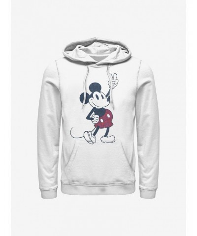 Disney Mickey Mouse Peace Sign Mickey Hoodie $12.57 Hoodies