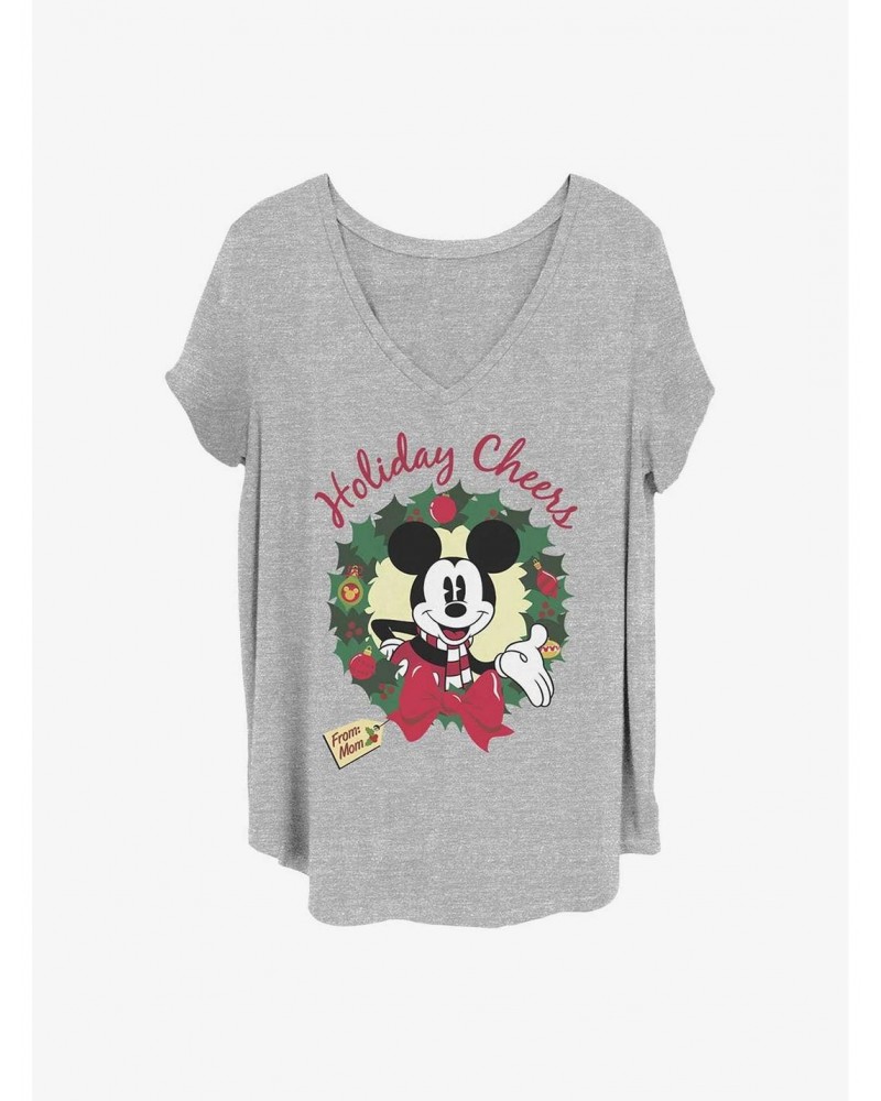 Disney Mickey Mouse Holiday Cheer Mom Girls T-Shirt Plus Size $10.87 T-Shirts