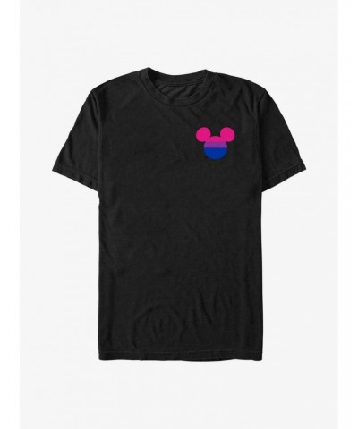 Disney Mickey Mouse Bisexual Badge Pride T-Shirt $8.80 T-Shirts