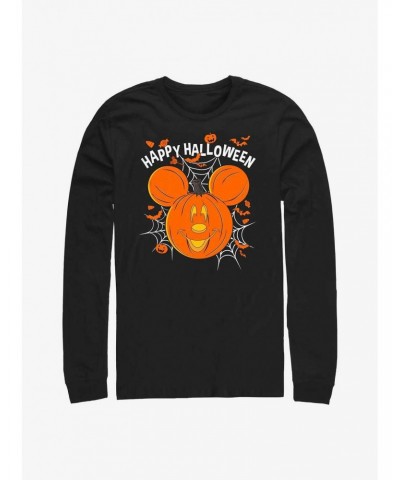 Disney Mickey Mouse Jack-O'-Lantern Long-Sleeve T-Shirt $8.95 T-Shirts