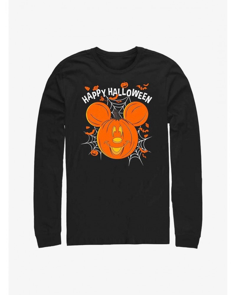 Disney Mickey Mouse Jack-O'-Lantern Long-Sleeve T-Shirt $8.95 T-Shirts